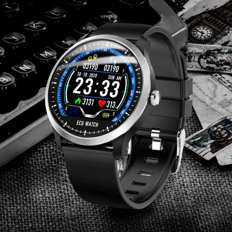 N58 New Style Intelligent Bracelet ecg hrv Report Blood Pressure Heart Rate Old Man Watch smart watch men android women | Электроника