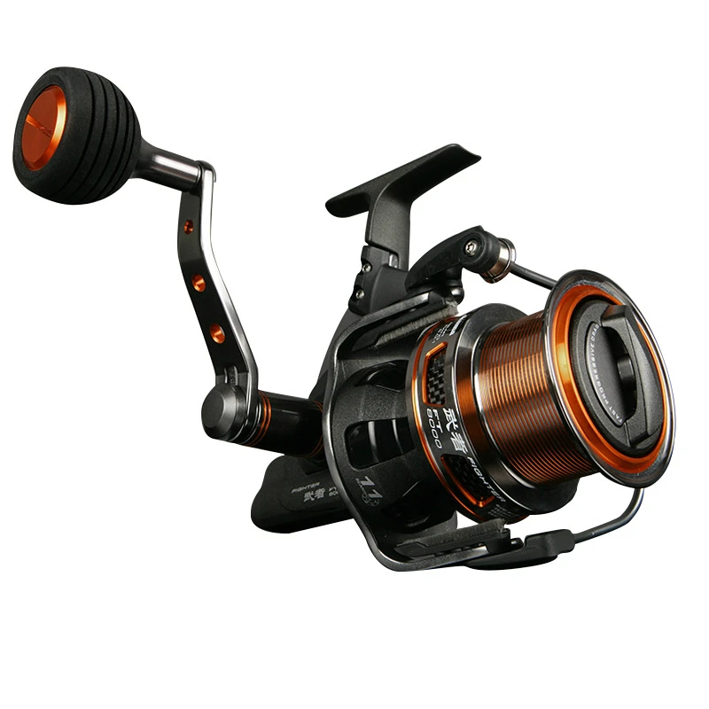 Okuma 8000series 10+1BB Baitcasting Reel Boat Seapole Fishing Gear Durable Strong Fishing Wheel Carp Fishing Wire Spooler Coll