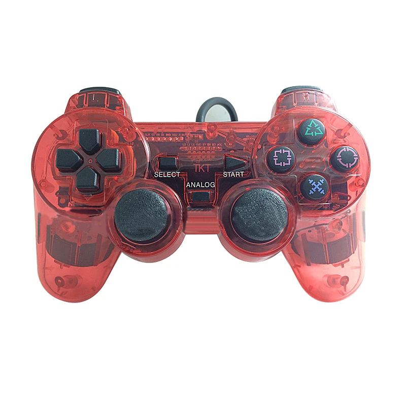 Для PS2 игр 1 7 м проводной геймпад джойстик для контроллера Playstation 2 Вибрационная