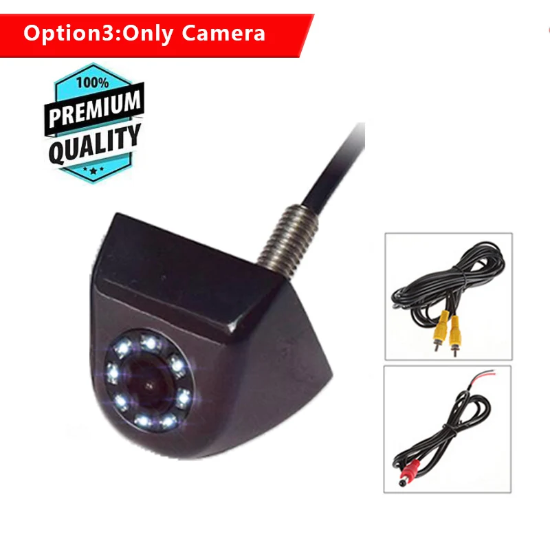 Option 3 Koorinwoo Ultra HD IR светильник заднего вида Водонепроницаемая камера беспроводная Парковая система 5Ich ЖК-дисплей устройство присоска монитор экран - Название цвета: Option 3