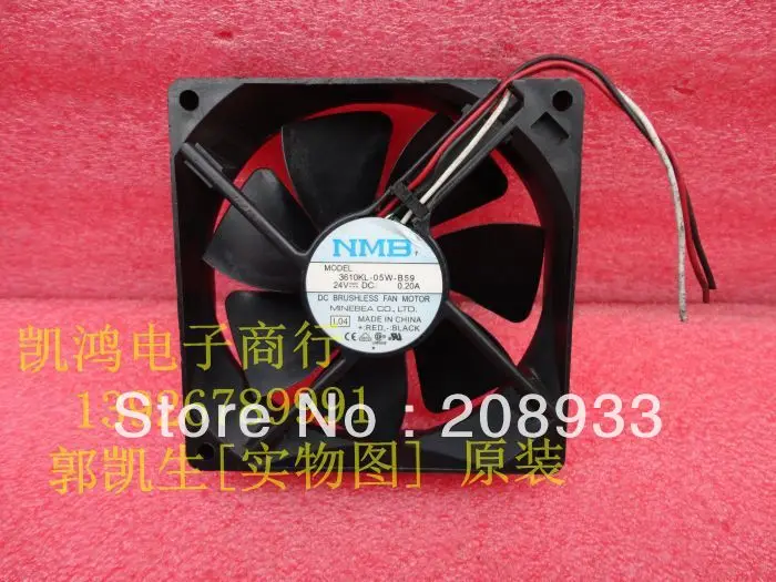 Для NMB 3610KL-05W-B59 24 В 0.20A 9225 9 см трехстрочный Инвертор + охлаждающий вентилятор |