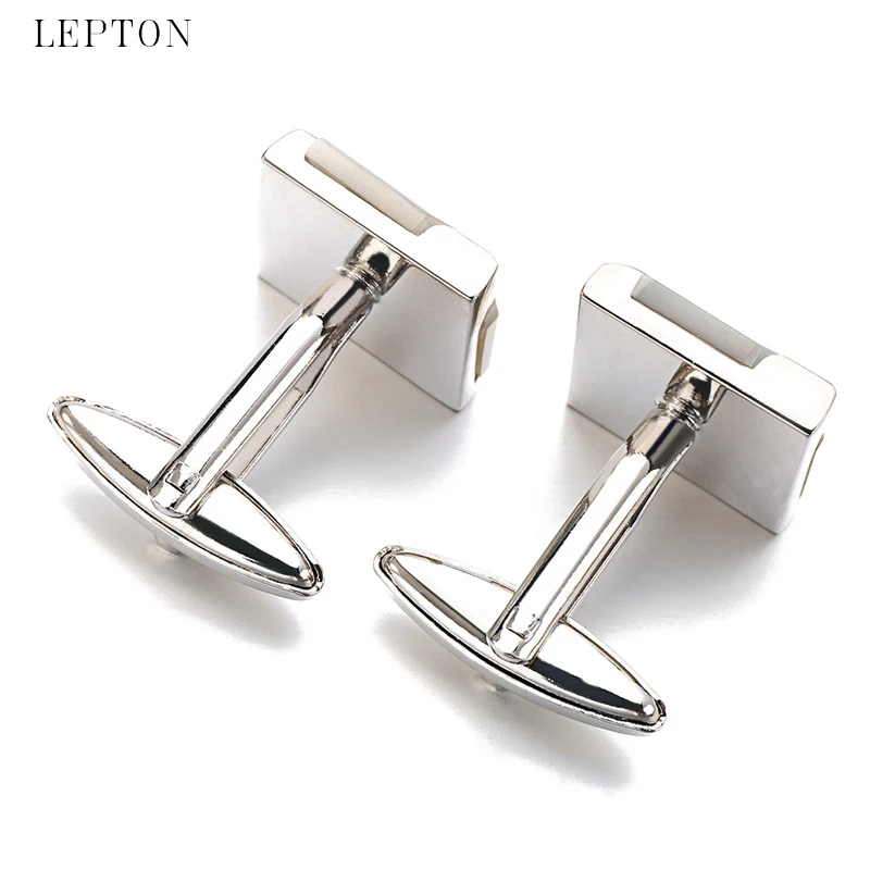 Горячая Распродажа настоящий зажим для галстука перламутровый запонки Lepton