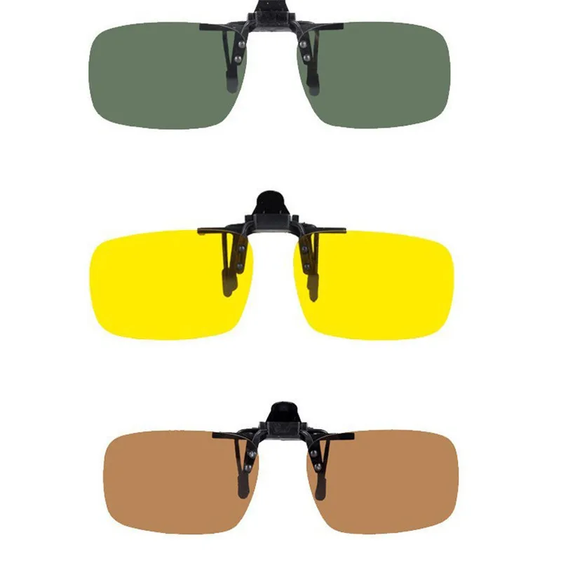 Поляризованные солнцезащитные очки с клипсой для вождения линзами ночного