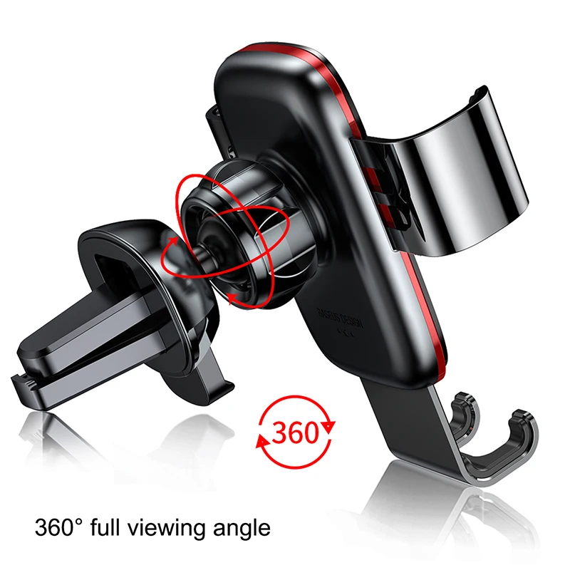baseus universal car phone holder for iphone x samsung s9 gravity holder for mobile phone in car air vent mount holder supporto free global shipping