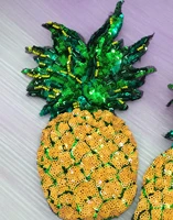 1626cm encrypted string of beads the pineapple flowers sequins embroidery patch garment accessories rs388