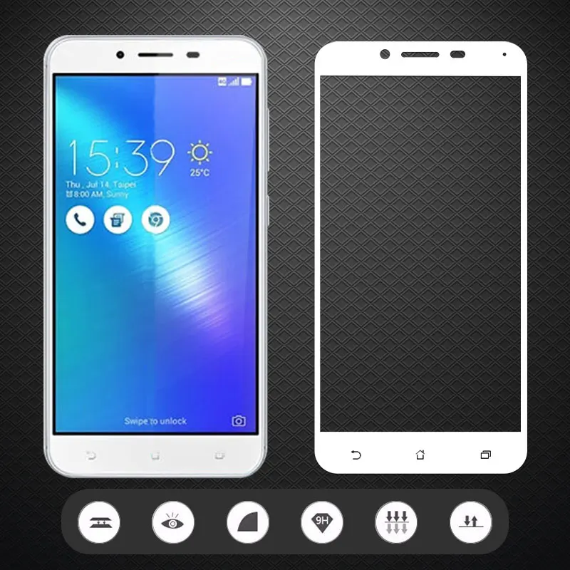ShuiCaoRen для Asus Zenfone 3 Max ZC553KL закаленное стекло 9H 3D полное покрытие экрана Взрывозащищенная защитная пленка для X00DD