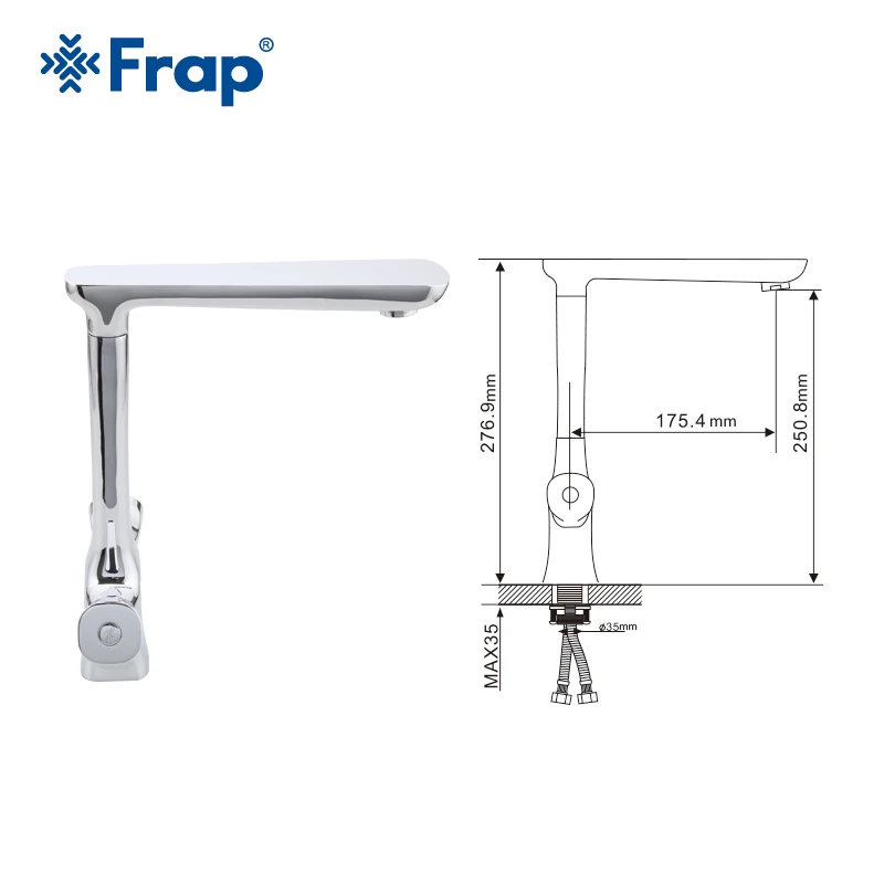 Смеситель для кухни Frap G4030 смеситель холодной и горячей воды с двумя ручками семь