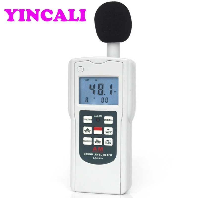 Измеритель уровня звука AS 156A автодиапазон для тестирования шума 4 измерительные