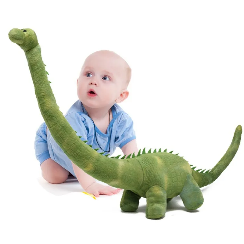 Гигантский на рост от 80 до 100 см динозавр игрушка в виде животных Очаровательная