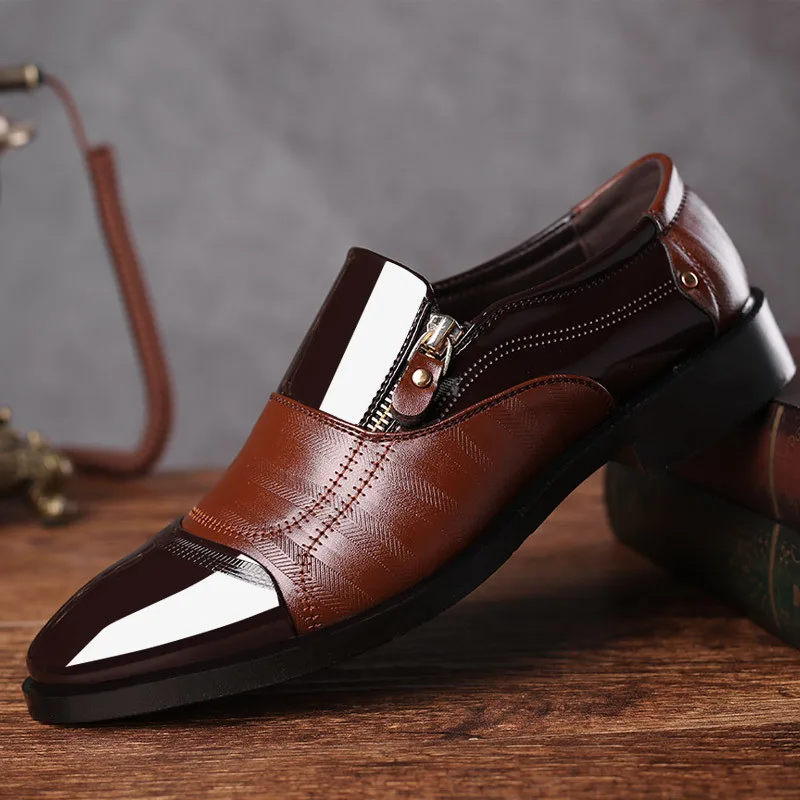 Новая мужская качественная обувь из лакированной кожи; Zapatos De Hombre; Размеры: черная кожаная мягкая мужская обувь; мужские классические оксфорды на плоской подошве