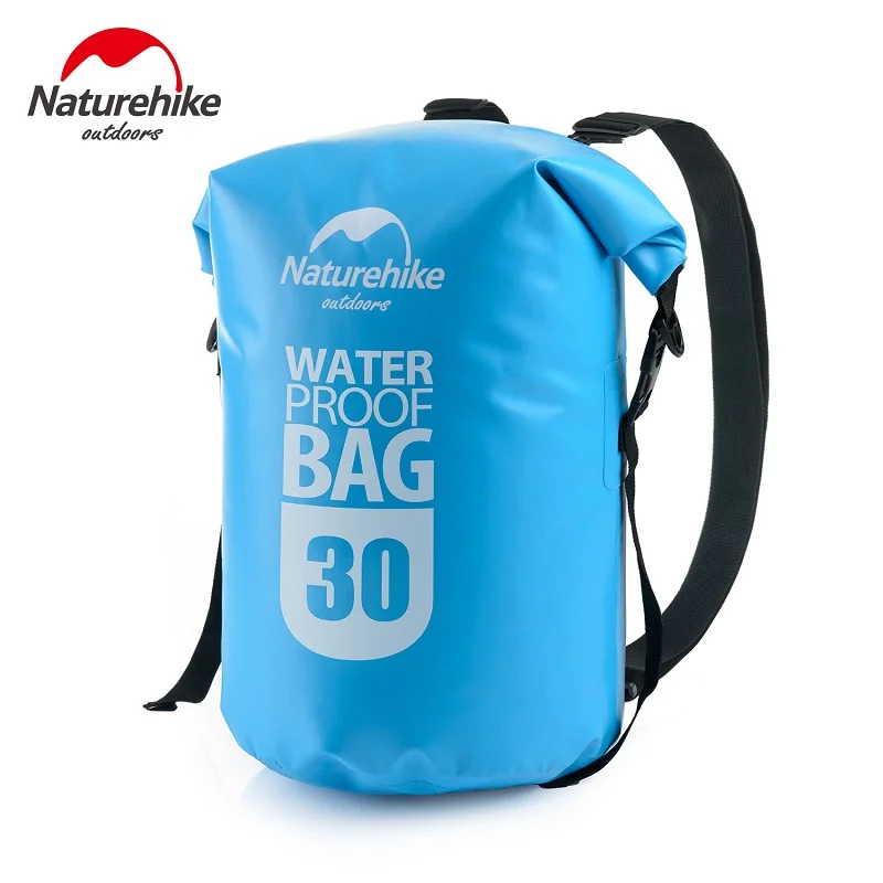 NatureHike Factory 500D сумка для воды Водонепроницаемая сумка для активного путешествия на плотах сумка для плавания пляжа кемпинга складной рюкзак тканевый резервуар для воды - Цвет: 30L Blue backpack
