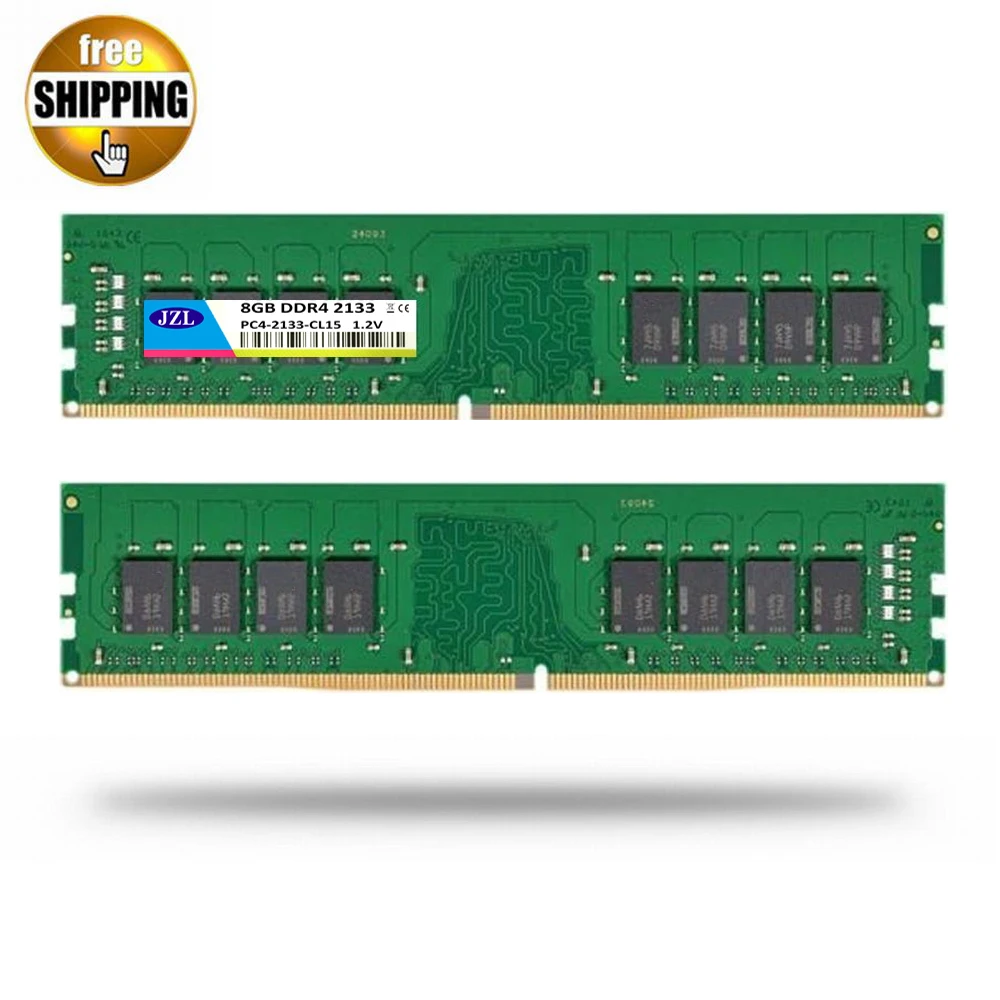 JZL LONG DIMM PC4 17000 DDR4 2133 MHz 8 GB/PC4 DDR 4 GB LC15 288 PIN Настольный ПК компьютер Ram карта памяти|ddr4