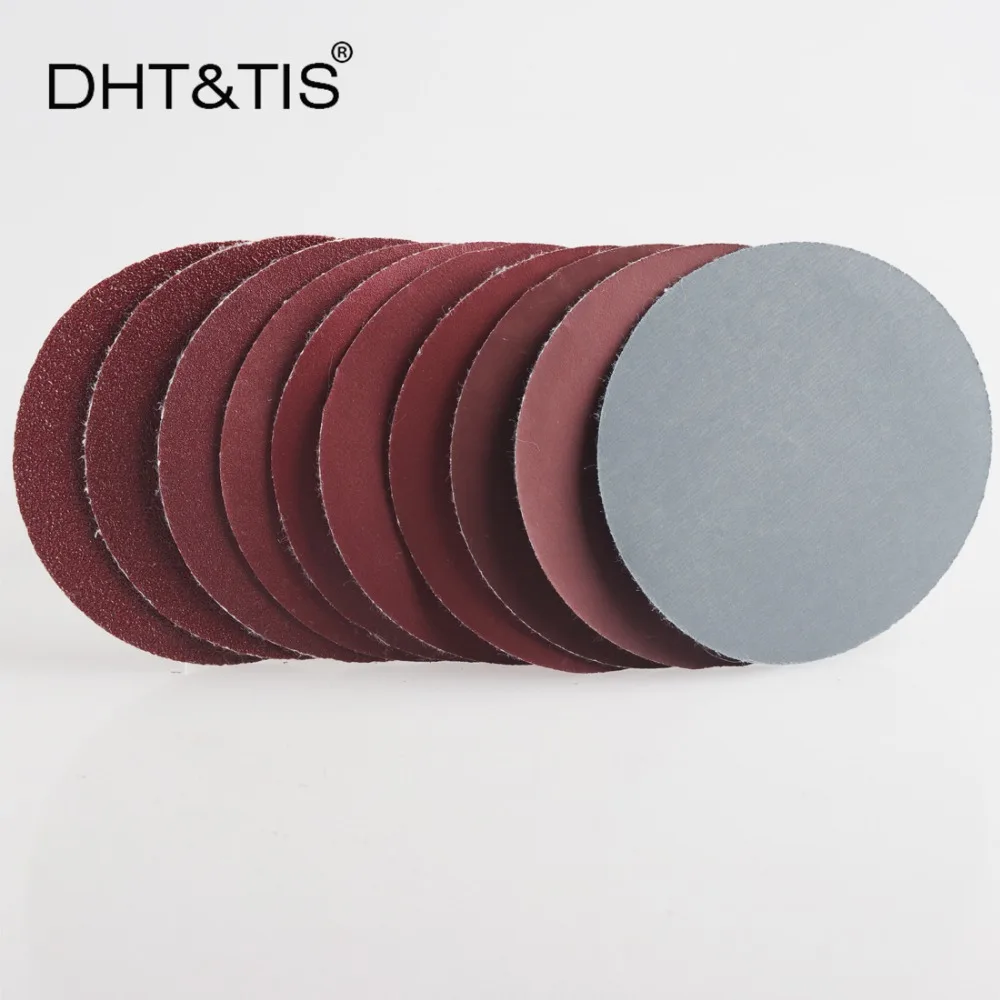 DHT & TIS 100 штук 3 "/75 мм смешанный шлифовальный диск Круглый абразивный Сухой