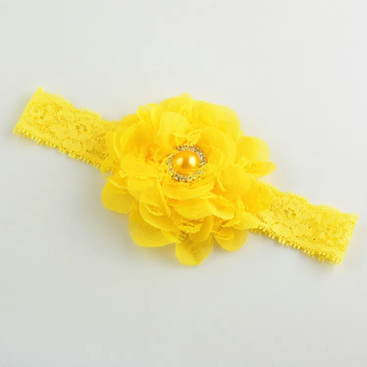 Детская шифоновая повязка на голову 16 цветов 48 шт./лот|lace headband|headbands for girlsdesigner headband