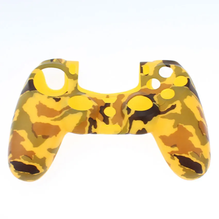 G Юси камуфляж резиновый гель силиконовый чехол для sony playstation Dualshock 4 PS4 DS4 Pro тонкий контроллер - Цвет: G