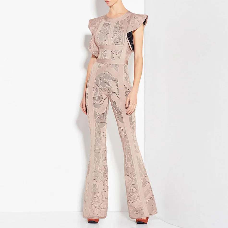 DressBird новейшие летние женские бандажные комбинезоны элегантные черные хаки