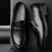38 48 black mens wedding loafers men business shoes leather formal shoes men office oxford shoes zapatos de vestir para hombre