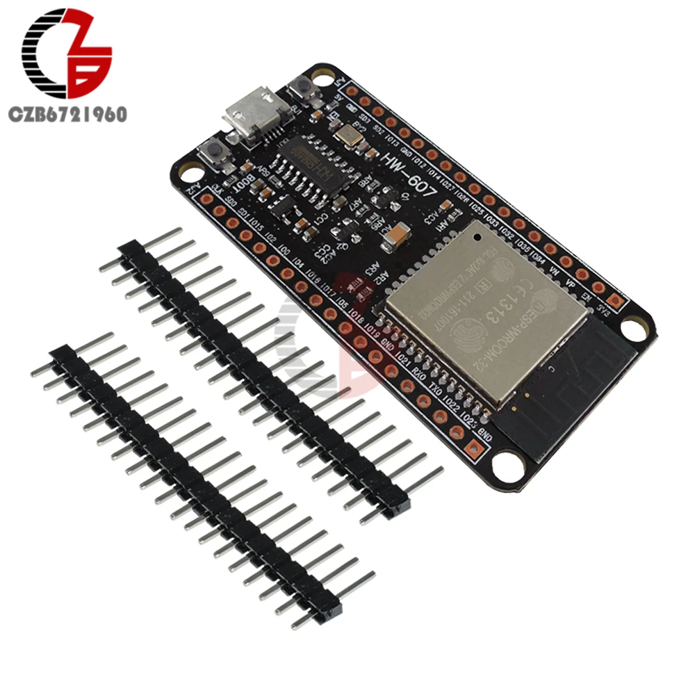

ESP-32 ESP32 Беспроводной Wi-Fi Bluetooth 2,4 ГГц CP2102 Micro USB макетная плата двухъядерный модуль ESP-32S CH340G подобным ESP8266