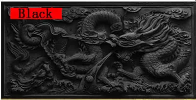 Black Задний фон для аквариума Китайский 3D Дракон Камея украшение аквариума плакат с клеем на поверхности - Цвет: Black