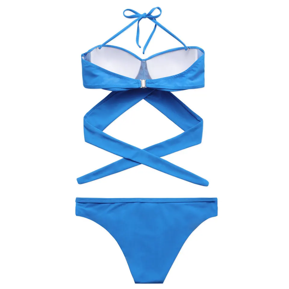 Женский купальник с пуш-ап BANDEA брендовый купальник-бикини перекрещивающимися