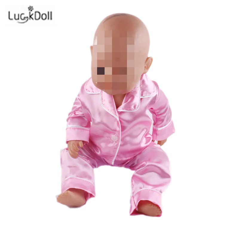 LUCKDOLL модное летнее розовое платье подходит 18 дюймов Американский 43 см детская кукла одежда аксессуары, игрушки для девочек, поколение, подарок на день рождения - Цвет: b232