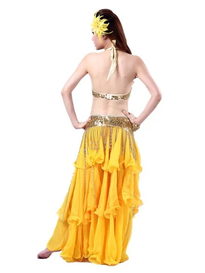 Новый стиль костюм для танца живота бюстгальтер + пояс 2 шт./компл. индийская