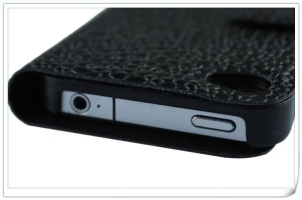Hot selling Genuine Leather case protective cover mobile phone shell accessories For iPhone 4 4S with Free shipping |