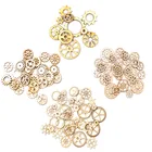 Натуральный Деревянный Скрапбукинг, украшение для дома, рисунок, полый цвет, рандомный рисунок, случайный DIY ручная работа, 10-50 мм