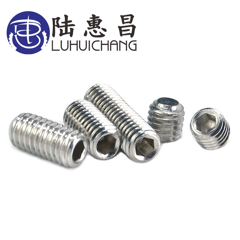 Luhuichang 50 шт. M4 M5 304 метрические резьбовые винты из нержавеющей стали с шестигранной
