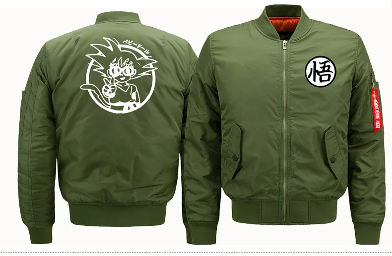 MA-1 аниме Dragon Ball бомбер Военная куртка стиль дышащая jaqueta куртки пилот пальто jaqueta masculina chaquetas homb