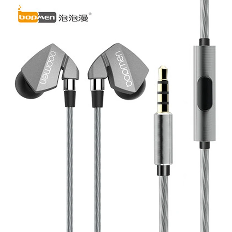 Новые оригинальные наушники Bopmen P7 Hi Fi басовые спортивные с микрофоном гарнитура