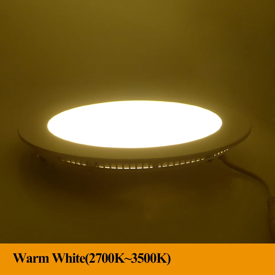 Светодиодная панель 3 Вт 4 6 9 12 15 18 SMD2835 ультра тонкая потолочная для помещений 20 30 45