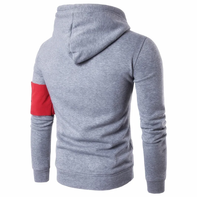 

2018 New Men's Pullover Casual Fashion Fitness Hoodie Autumn and Winter Hot Men's Brand Personality Zipper Pocket Hoodie 4 Color