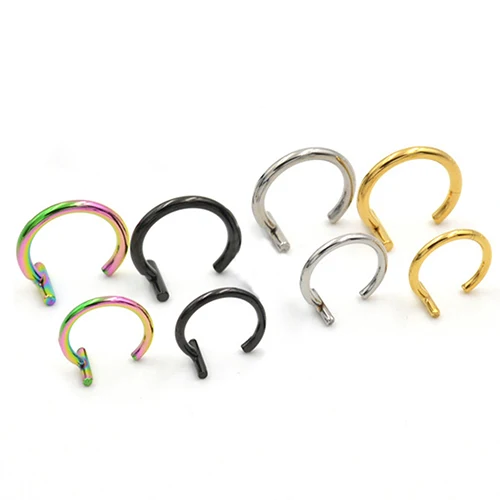 1 шт. панк для мужчин и женщин зажим не пирсинг хрящевой части уха клипсы манжеты