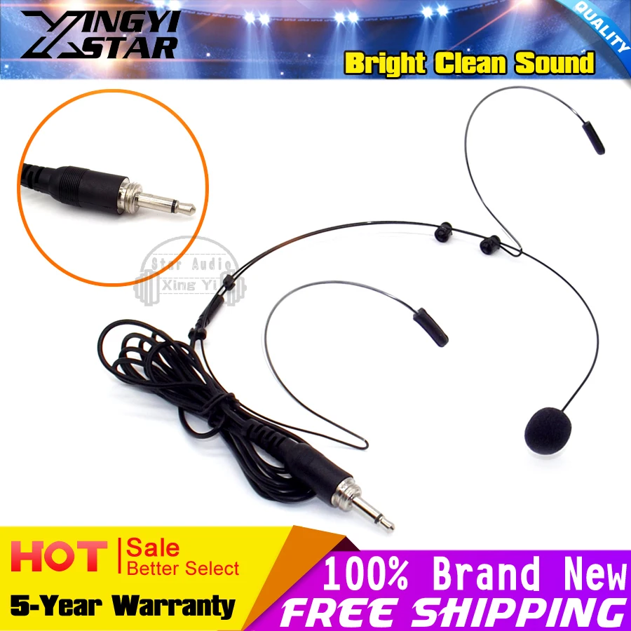 Проводная гарнитура с винтовым штекером 3 5 мм 1 2 м конденсаторный микрофон для