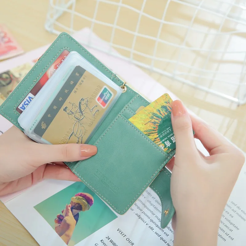 Кошелек для монет цветной хлопок PU вышивка дамский многофункциональный