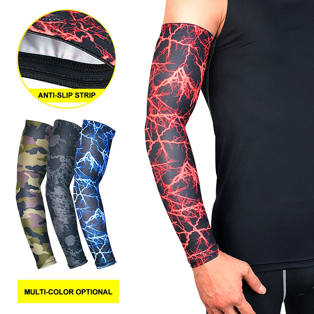 1PC High Quality Quick Dry UV Protection Running Arm Sleeves Basketball Elbow Pad Fitness Armguards Sports Cycling Warmers | Спорт и