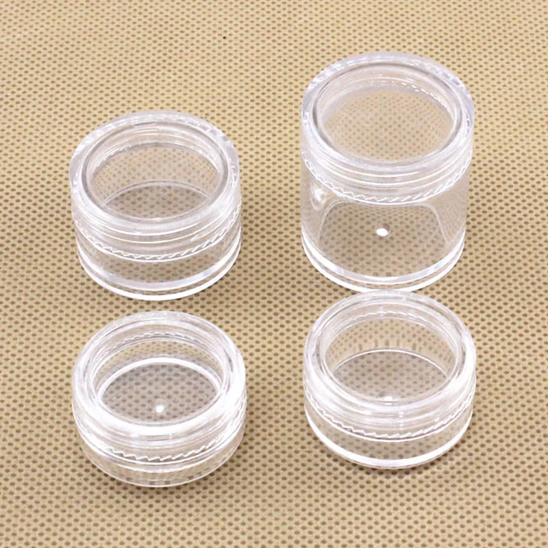 4 Type Transparent Plastic Cosmetic Beads Storage Containers Minerals Display Clear Makeup Stackable Jewelry Accessories MB18 | Украшения и