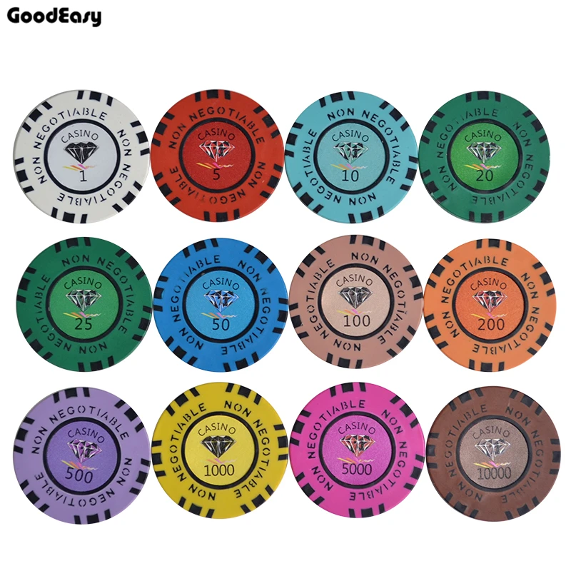 100 шт./компл. 13 5 г набор глиняных алмазных покерных чипов для казино Техасский