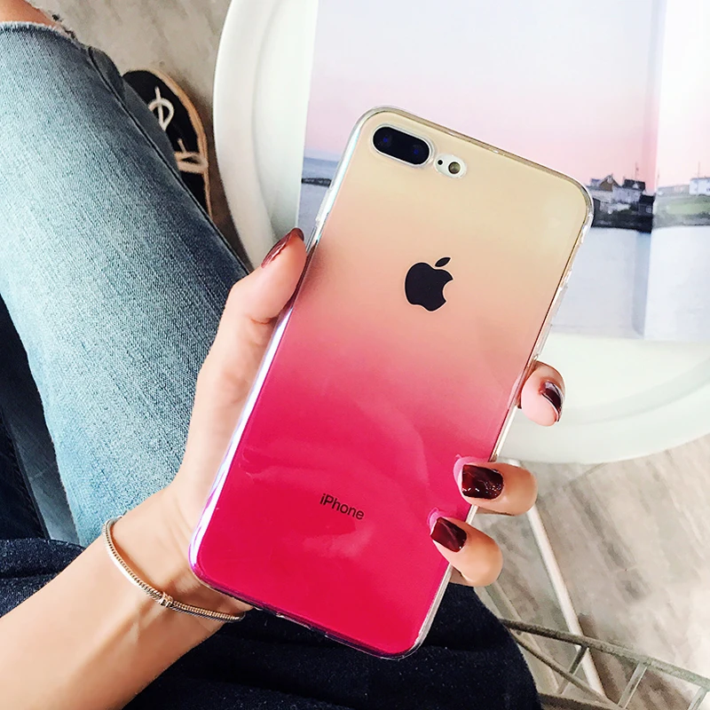 Stylish For iPhone 6 6S 7 8 s Plus Ultra Thin Cases for X XS Max XR Clear TPU 5S 5 SE Fundas |