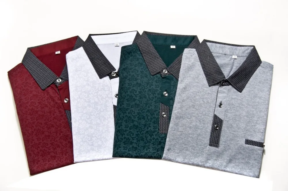 Мужская дешевая одежда-поло с коротким рукавом Новейшая модная полосатая