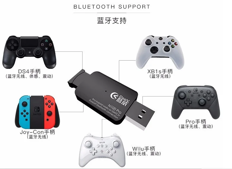 Coov N100 PRO конвертер адаптер для PS4/Xbox Один беспроводной контроллер NS nintendo