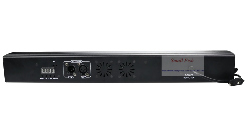 Светодиодный настенный ночник 24x3 Вт УФ DMX512 сценическое освещение черный