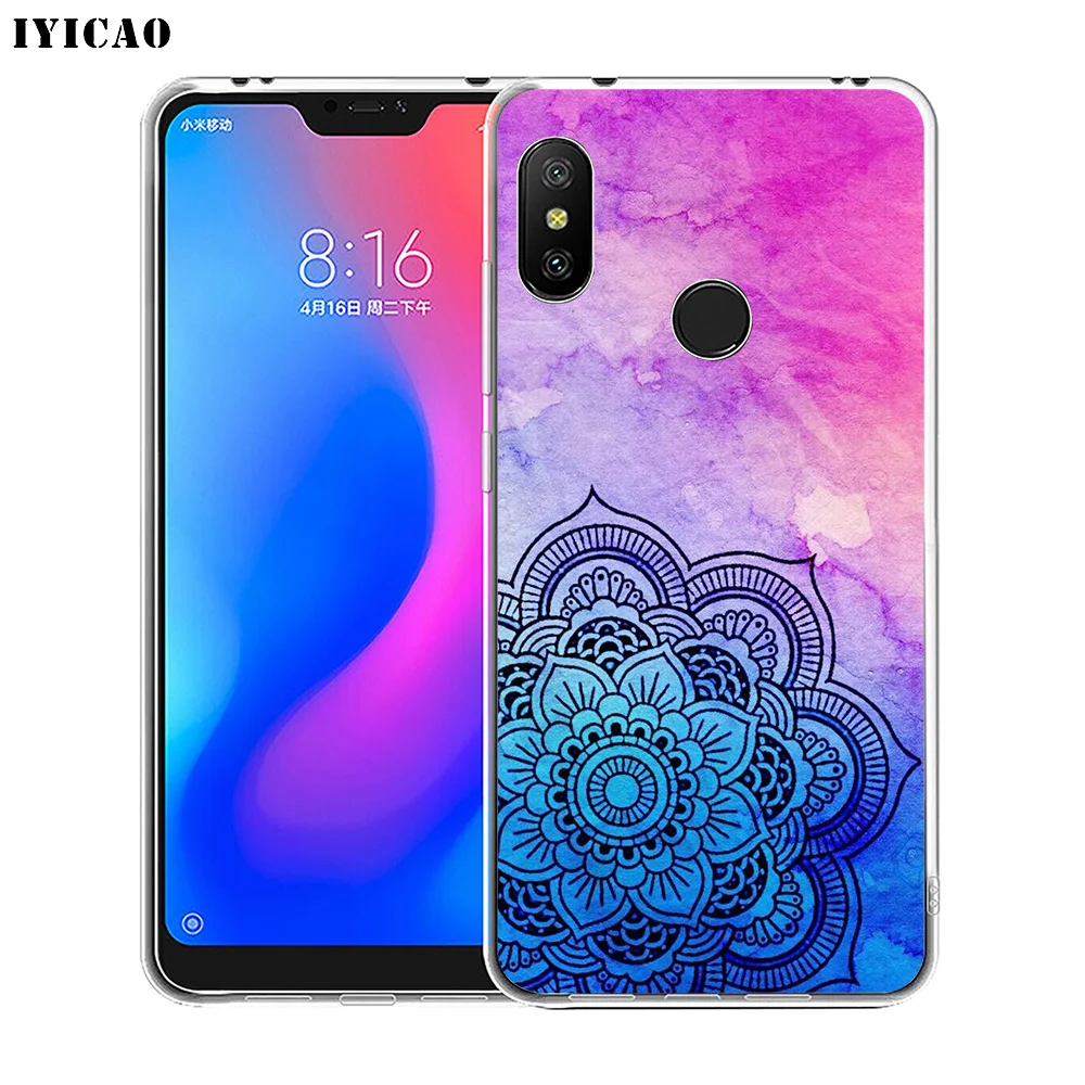 IYICAO мандала цветок Мягкий силиконовый чехол для телефона для Xiaomi Redmi 4A 5A 6A Note 7 6 5 Pro Plus Redmi 4X 5A Prime чехол
