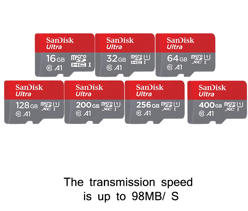 SanDisk Micro SD карта класс 10 TF карта 16 ГБ 32 ГБ 64 Гб 128 ГБ 200bg 256 Гб 400 Гб карта памяти для Samrtphone Tablet PC