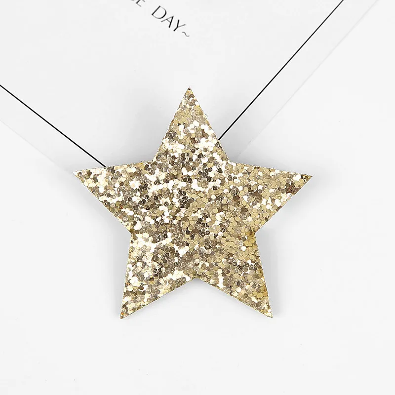 6 шт. детские заколки для волос с пятиконечными звездами