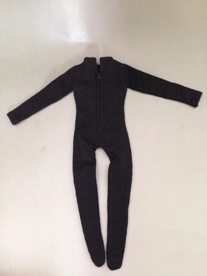 Мужская фигурка в масштабе 1/6 одежда аксессуары черный тонкий обтягивающий