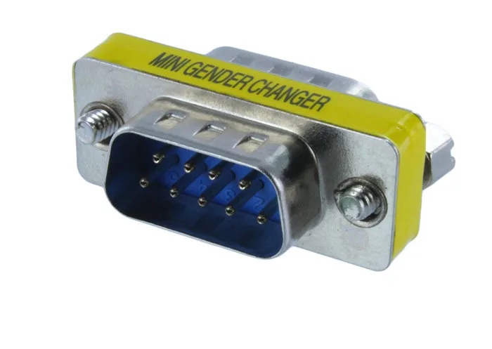 1 шт. адаптер DB9 папа-DB9 папа последовательный мини-переходник/соединитель M/M |
