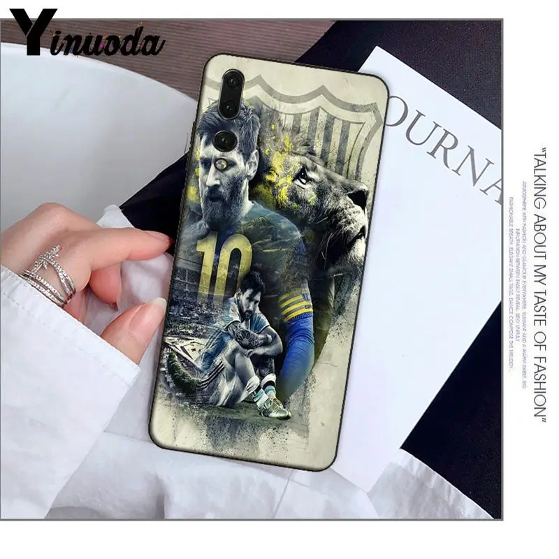 A16 Yinuoda Lionel Messi DIY красивый чехол для телефона с рисунком для huawei Mate10 Lite P20 Pro P9 P10 Plus Mate9 10 Honor 10 View 10 - Цвет: A16