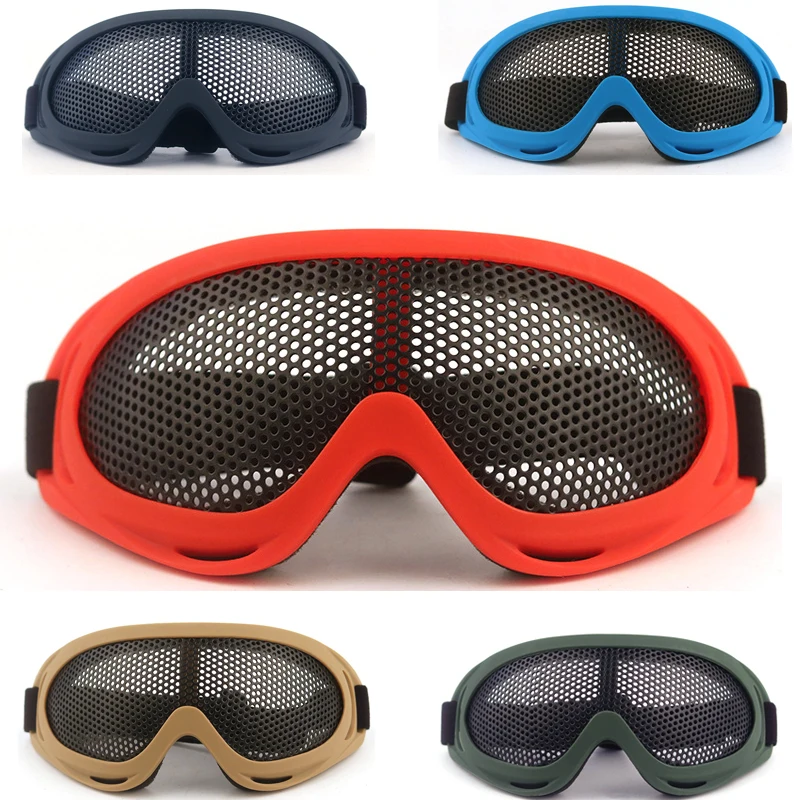 Защитные тактические очки для страйкбола с металлической сеткой 5 цветов | Спорт